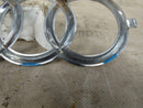 AUDI CHROME EMBLEM RINGS LOGO GENUINE