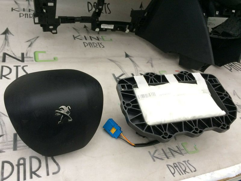 PEUGEOT 208 2012-2018 DASHBOARD GENUINE & 2x AIRBAG KIT DRIVER & PASSENGER SIDE