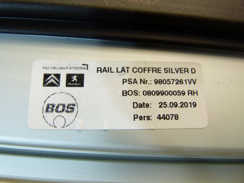 PEUGEOT 308 SW ESTATE 2017-21 TRUNK GUIDES INTERNAL 98057261VV