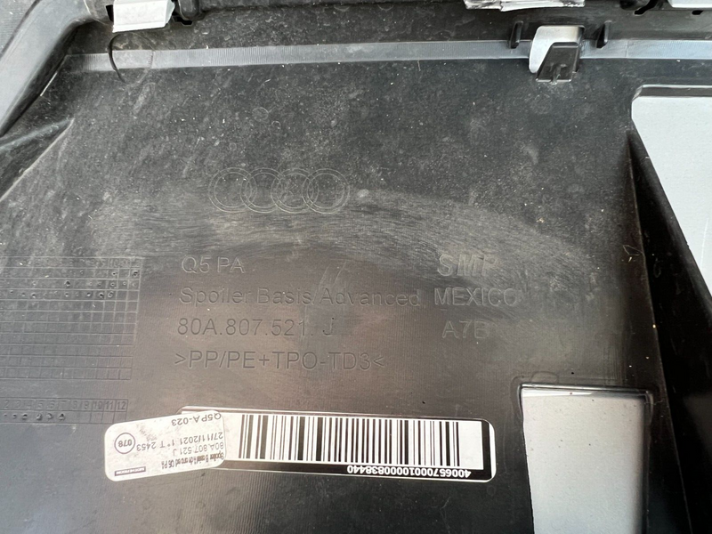 AUDI Q5 MK2 S-LINE 2016-2020 REAR BUMPER PDC GENUINE 80A807511