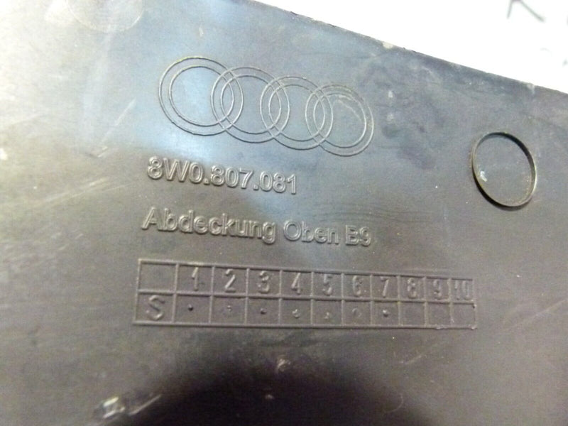 AUDI A4 S4 8W B9 2016-ON UPPER RADIATOR COVER SLAM PANEL TRIM 8W0807081