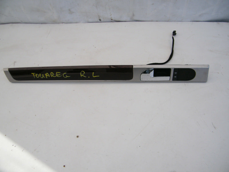 VW TOUAREG MK1 7L 02-06 REAR DOOR MOULDING TRIM PANEL HANDLE SPEAKER LEFT SIDE
