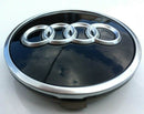 AUDI A4, A6, A7, Q7 ALLOY WHEEL HUB COVER BLACK GLOSS CAP TRIM 60mm 4M0601170B