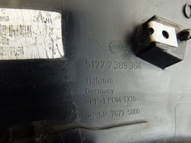 MINI COOPER COUNTRYMAN F60 REAR RIGHT WHEEL ARCH COVER GENUINE 7389364