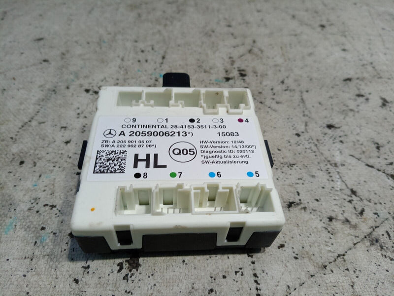 MERCEDES W205 C CLASS 14-18 REAR LEFT DOOR CONTROL MODULE A2059006213 #