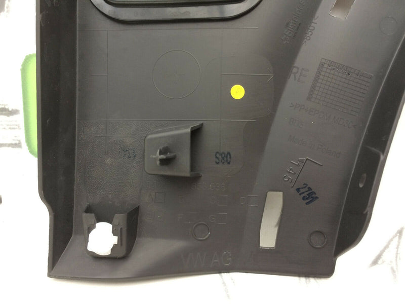 VW CRAFTER 7C 2018 REAR TRIM MOULDING RIGHT SIDE PROTECTIVE PANEL 7C0853536 .