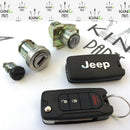 JEEP RENEGADE - KEYS SET REMOTE 2 KEY 3 BUTTON IGNITION SWITCH KEY - PANIC HOLD!