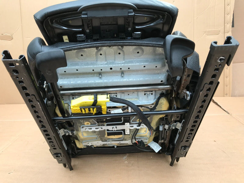 BMW F30 F31 SALOON ESTATE GENUINE FRONT SEAT BLACK LEATHER LEFT SIDE & SEATBELT