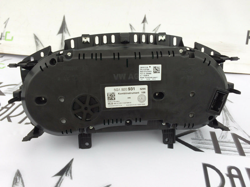 VOLSKSWAGEN GOLF VII MK7 DIESEL 2013-17 SPEEDOMETER INSTRUMENT CLUSTER 5G1920931