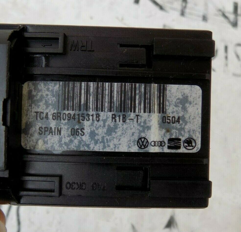 VW UP 2011-2016 HEADLIGHT & REAR FOG LIGHT SWITCH 6R0941531B *N3