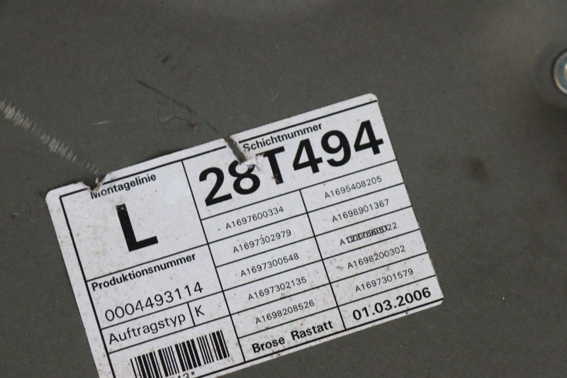 MB B CLASS W245 2006-2011 LEFT REAR WINDOW REGULATOR MECHANISM A1697301579
