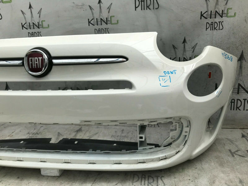 FIAT 500 S SPORT FACELIFT 2016> WHITE FRONT BUMPER & BADGE LOGO 735619571