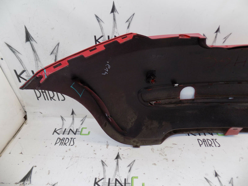 FIAT 500 C391 2007-2013 RED REAR BUMPER GENUINE PDC HOLES 735425627