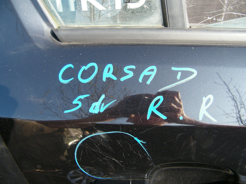 OPEL VAUXHALL CORSA D 5DR 2006-2014 O/S Complete REAR DOOR RIGHT SIDE KING PARTS