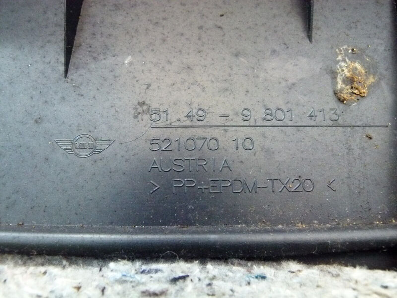 MINI COUNTRYMAN R60 2010-2014 REAR TAILGATE COVER TRIM GENUINE 9801413