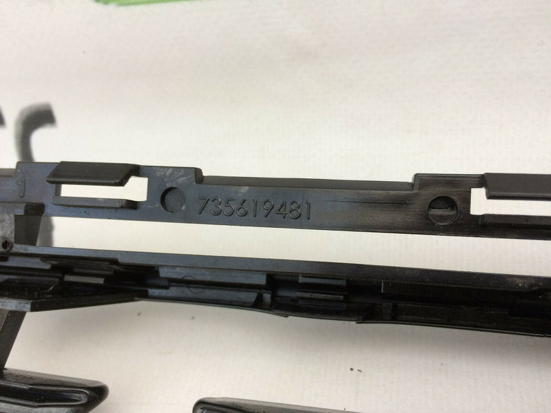 FIAT 500 FACELIFT 2016 NEW GRILL BLACK STRIP TRIM WITH BRACKET BUMPER 735619481