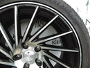 18'' INCH 1AV ZX1 ALLOY WHEEL 18X 8J ET42 BLACK POLISH TYRE 245/40 GOODYEAR