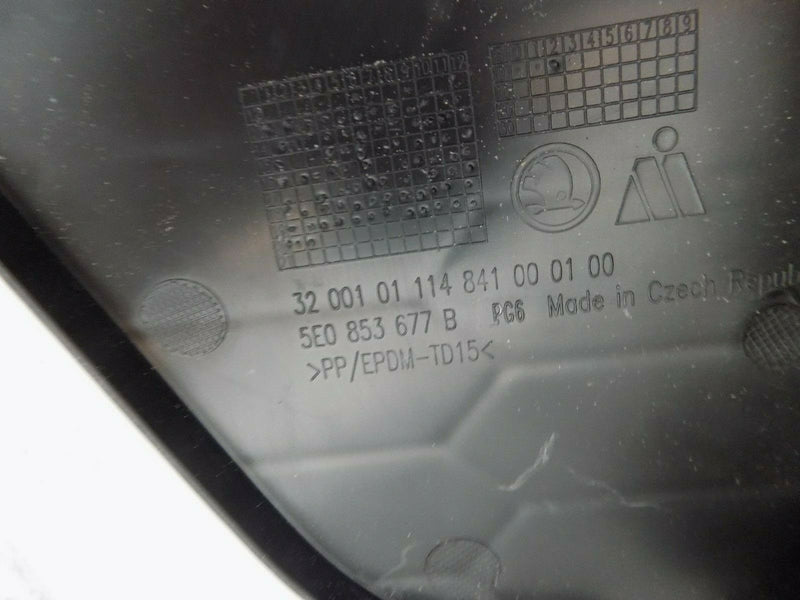 SKODA OCTAVIA RS 2013-17 FRONT BUMPER LOWER CENTRE GRILL GENUINE 5E0853677B