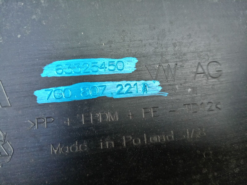 VW CRAFTER 2017-ON FRONT BUMPER GENUINE 7G0807221