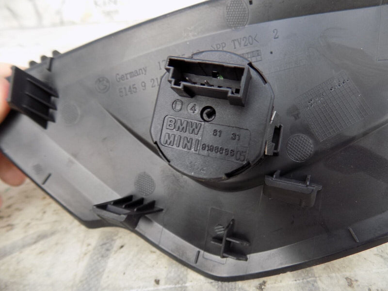 BMW F30 F31 2012-2015 DASHBOARD LEFT END TRIM PASSENGER AIR BAG SWITCH 9218553 #