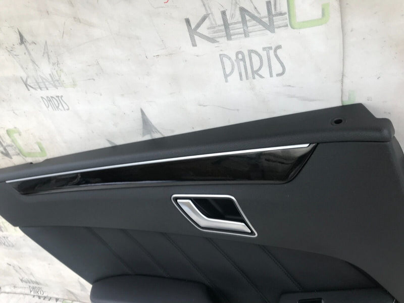 MERCEDES W212 2010-15 SALOON REAR DOOR LEATHER CARD COVER LEFT PASSENGER SIDE