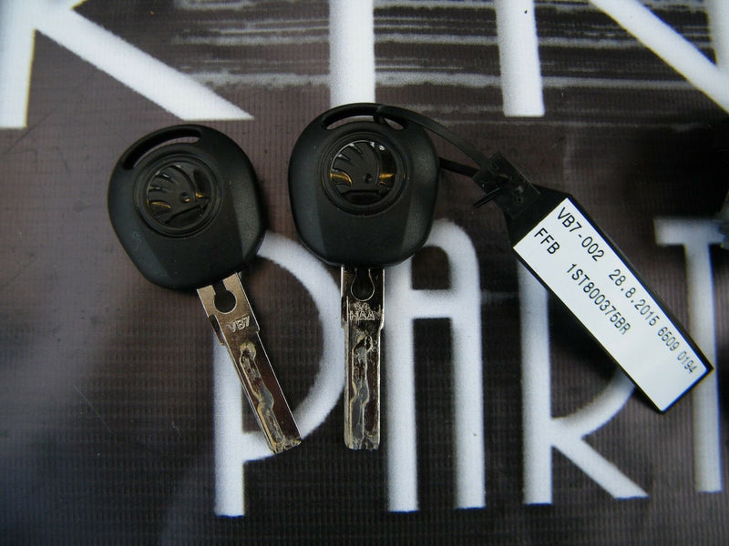 F Skoda Citigo 2011-2015 Key Set Door Lock Ignition Switch Fuel Cap Lock