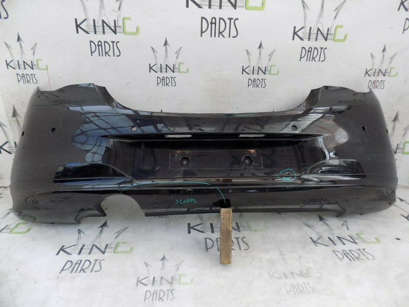 VAUXHALL CORSA E SRI 2014-19 BLACK REAR BUMPER GENUINE 6 x PDC  39002839
