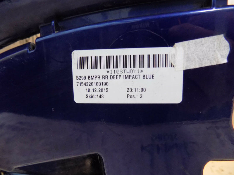 FORD FIESTA VI MK6 MK7 2008-2014 BLUE REAR BUMPER GENUINE 8A61-17K823