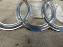 AUDI CHROME EMBLEM RINGS LOGO GENUINE