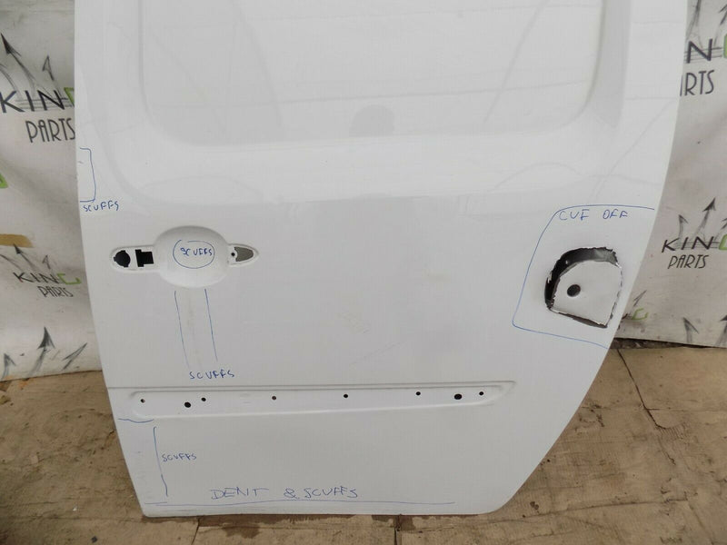 RENAULT KANGOO MAXI MK2 2011-2013  N/S PASSENGER SIDE SLIDING DOOR WHITE