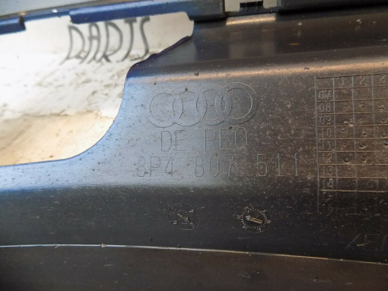 AUDI A3 8P4 2004-2008 SPORTBACK 5 DR BLUE REAR BUMPER GENUINE 8P4807511