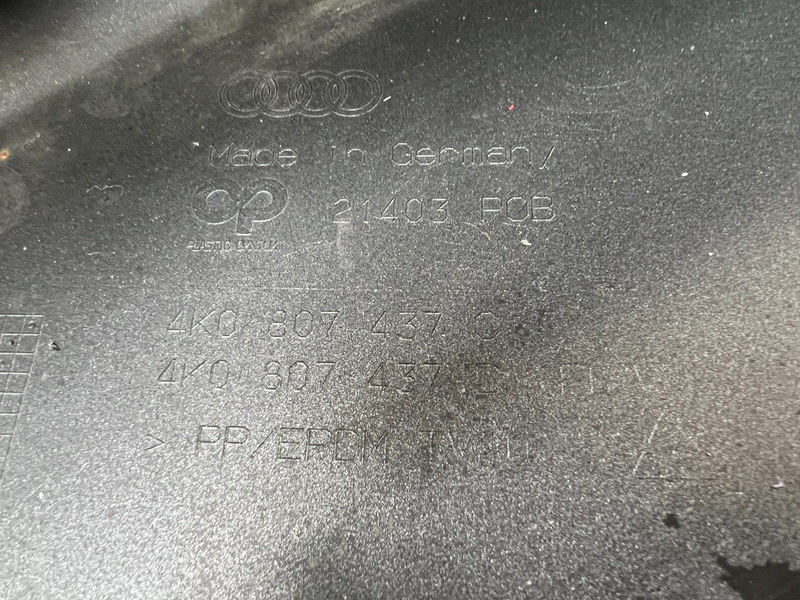 AUDI A6 C8 S LINE 4K0 2019-ON FRONT BUMPER GENUINE 4K0807437 C