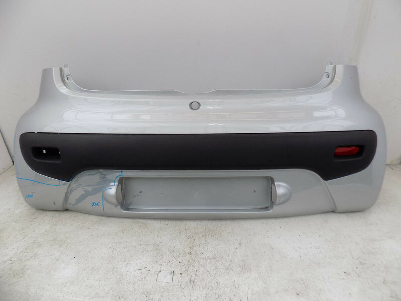 PEUGEOT 107 CITROEN C1 2005-2014 SILVER REAR BUMPER GENUINE 52159-0H050