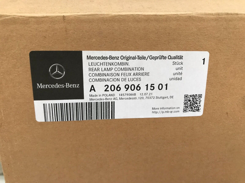 MERCEDES W206 ESTATE 2021-ON *8PIN REAR FENDER LIGHT LEFT SIDE A2069061501