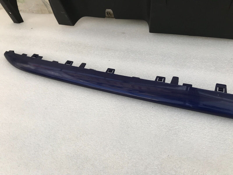 FIAT 500 ABARTH 595 LCI 2016-ON REAR BUMPER DIFFUSER & BLUE TRIM MOULDING