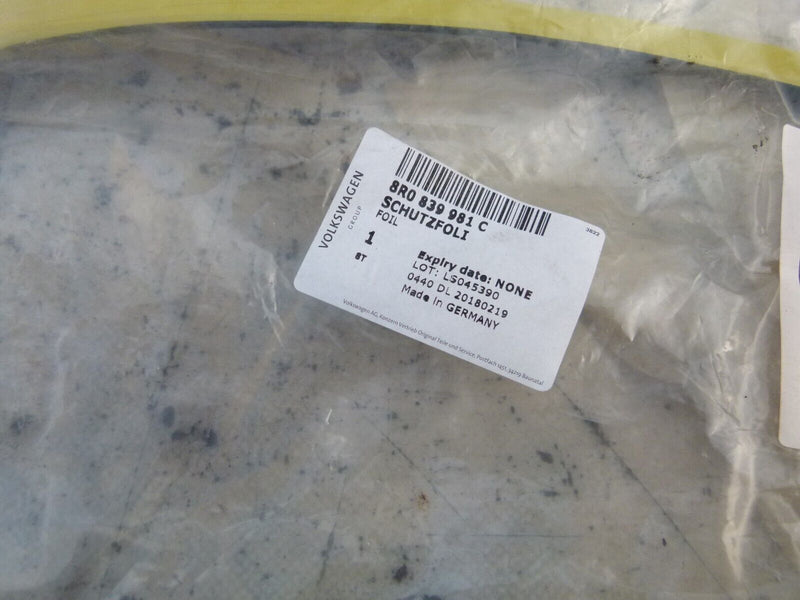 AUDI Q5 8R 2008-12 REAR LEFT DOOR INNER STONE GUARD GENUINE 8R0839981