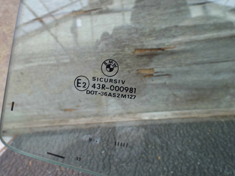 BMW E46 3 Series 1998-2007 Saloon Rear Door Window Glass Left Passenger Side N/S