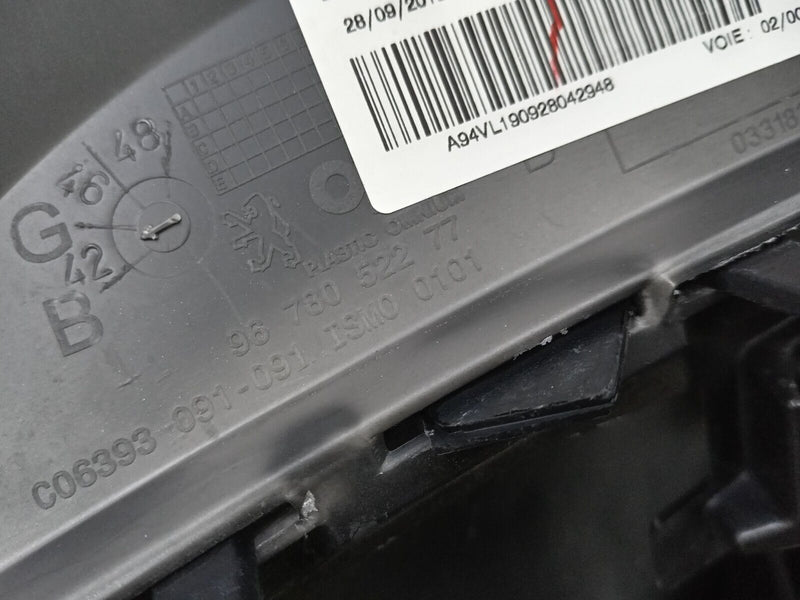 PEUGEOT 2008 2013-2016 REAR BUMPER GENUINE PDC 9801125577