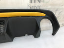 FIAT 500 ABARTH 595 LCI 2016-ON REAR BUMPER DIFFUSER & YELLOW TRIM MOULDING