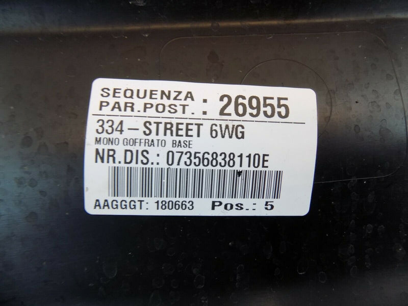 FIAT 500X (334) LOUNGE 2016-2017 BLACK REAR BUMPER GENUINE 735568938