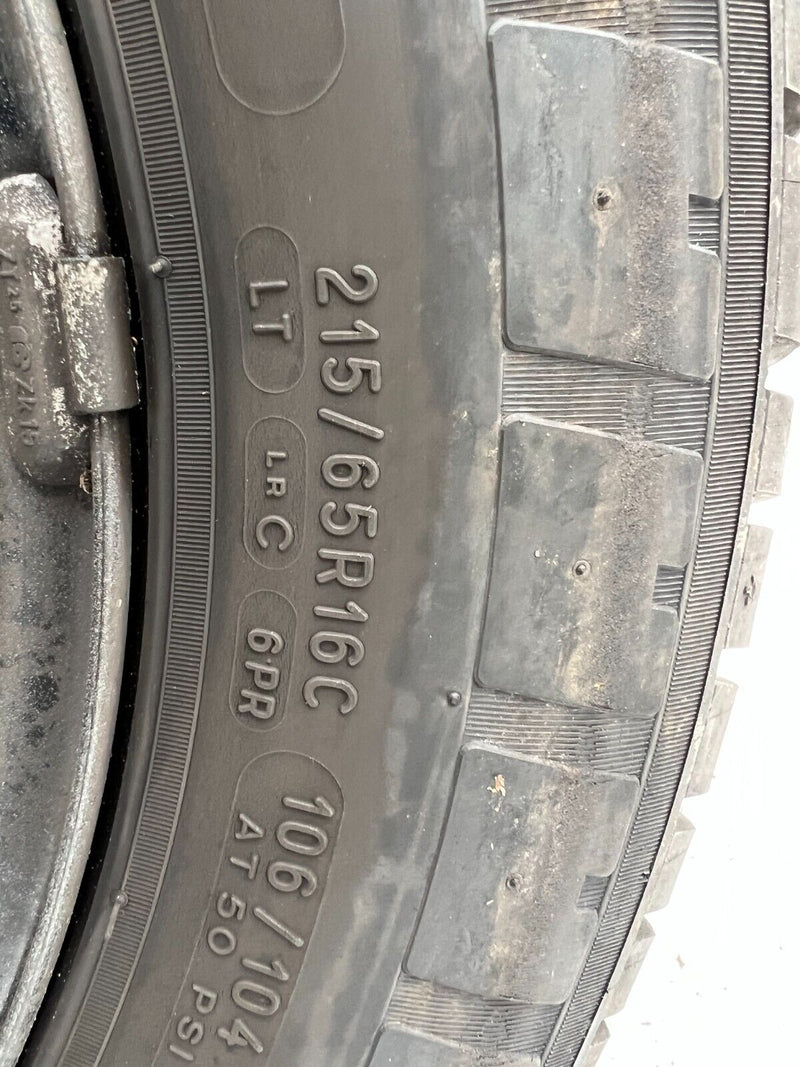 CITROEN DISPATCH 16" STEEL RIM & TYRE 215/65/16C 7J ET46 31088