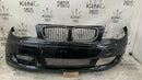 BMW 1 SERIES E81 E87 FACELIFT 2007-12 BLACK FRONT BUMPER GENUINE 7166462