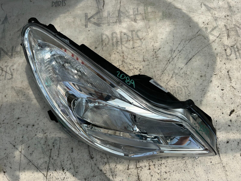 VAUXHALL CORSA D 2010-2014 FACELIFT DRIVER SIDE HEADLIGHT 90014694
