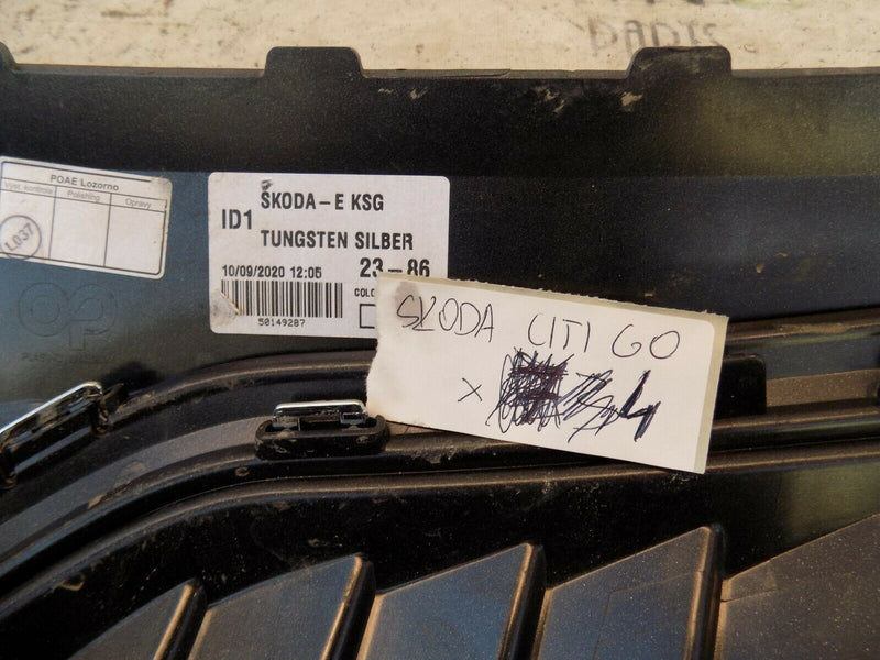 SKODA CITIGO E iV ELECTRIC 2019-UP FRONT BUMPER GRILL GENUINE 1ST853653E SILVER