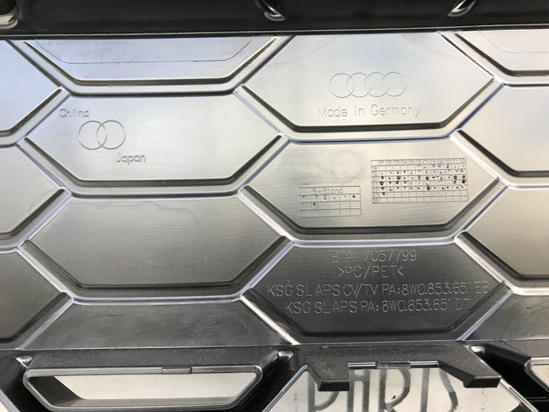 AUDI A4 S4 8W B9 LCI 2019-23 FRONT BUMPER GRILL RADIATOR GRILLE 8W0853651 EB