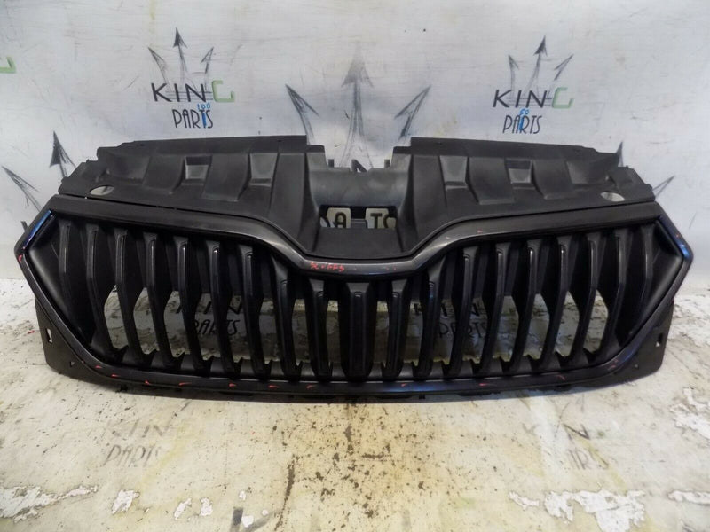 SKODA FABIA III MK3 MONTE CARLO 2019-ON FACELIFT FRONT BONNET GRILLE MATT TRIM