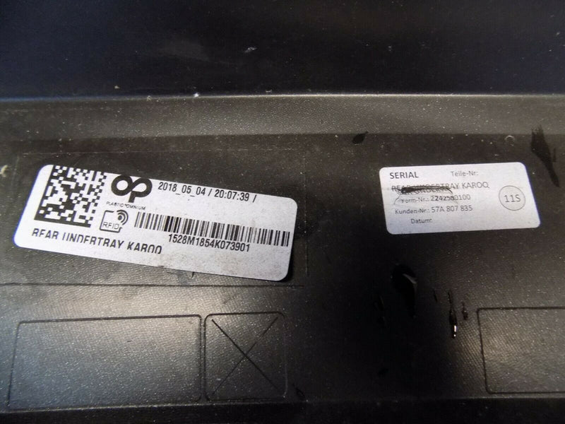 SKODA KAROQ 2017-UP REAR BUMPER+LOWER SECTION BLACK 57A807835 GENUINE