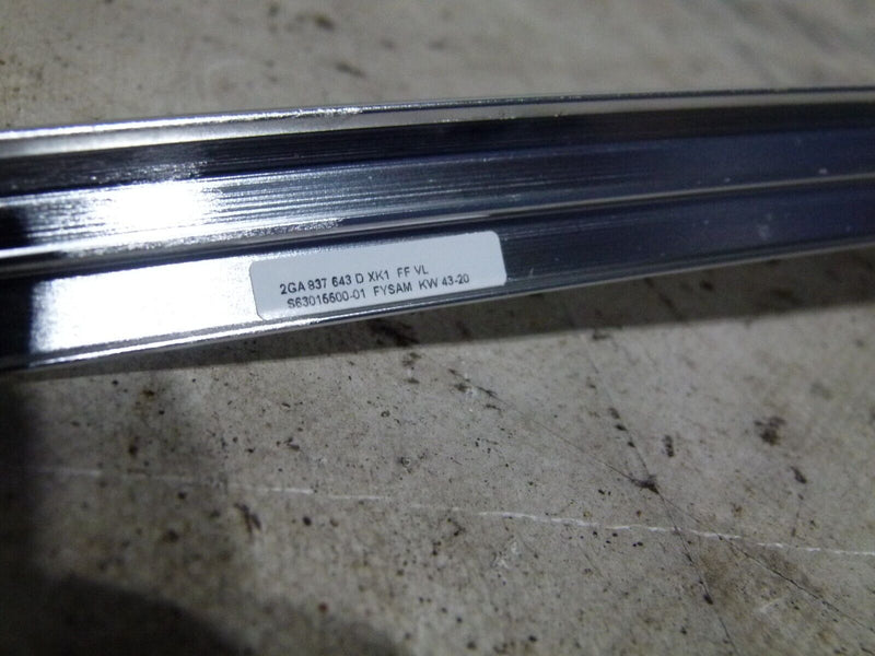 VW T-ROC 2017-2021 FRONT LEFT DOOR WINDOW CHROME TRIM GENUINE 2GA837643
