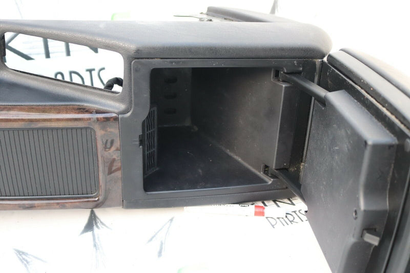 BMW X5 E53 2000-2006 CENTRE CONSOLE WITH ARMREST BLACK LEATHER & WOOD EFFECT
