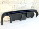 FIAT 500 ABARTH 595 LCI 2016-ON REAR BUMPER DIFFUSER & BLUE TRIM MOULDING
